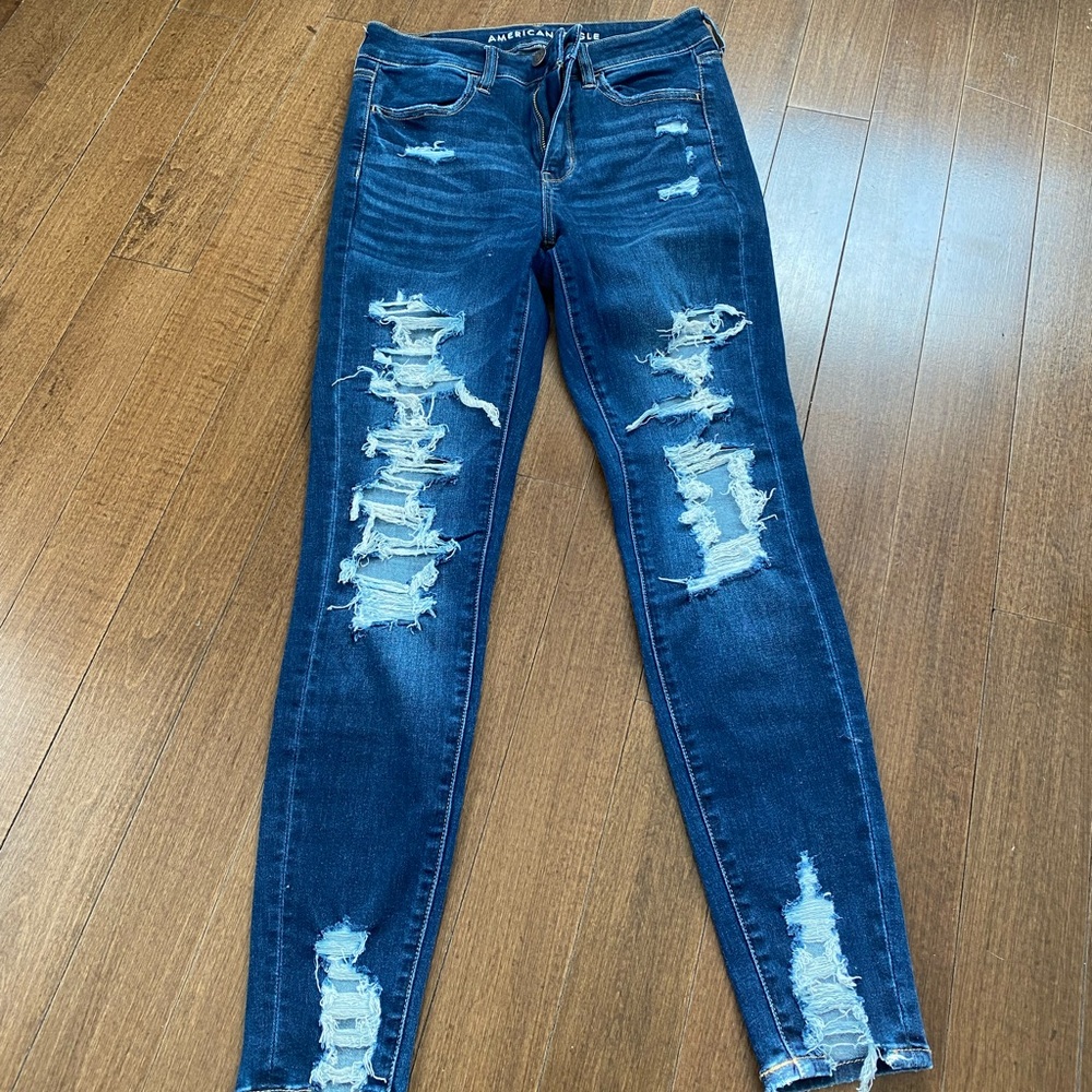 High Rise Destroyed Jegging